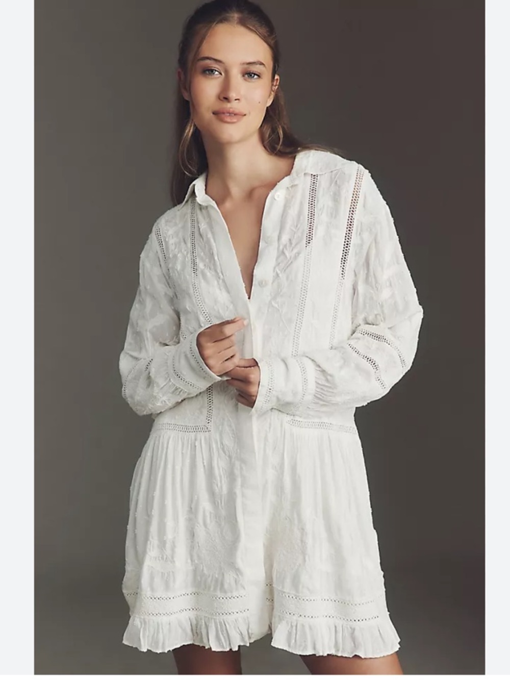 Anthropologie Embroidered Dress